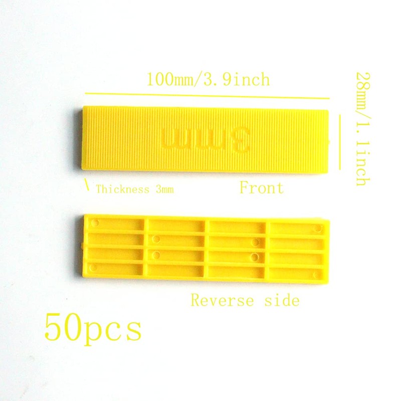 Lokatall 50pcs Window Glazing Glass Packers Spacer Flat Glass Seal
