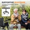 Homodoskey Adjustable Walking Cane with Offset Soft Cushioned Handle for