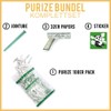 PURIZE (Complete Set of 100 Activated Carbon Filters Xtra Slim