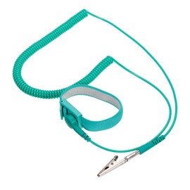 MECCANIXITY ESD Anti Static Wrist Strap 9.8ft PU Adjustable Antistatic Bracelet Set Wired for Computer Electronics Repair Green