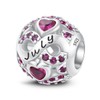 LONGLUCK Silver 925 Birthstone Charms Bead Fit European Bracelets Necklace,