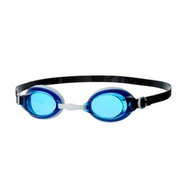 Speedo Unisex Jet V2 Swimming Goggles | Anti-Fog, Navy/White/Blue, One Size