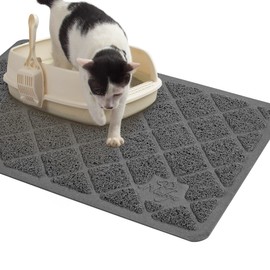 Niubya Premium Cat Litter Mat, 23" Long x 14" Wide, Non-Slip and Waterproof Design, Soft on Paws, Easy to Clean
