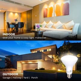 Bioluz LED 20 Pack BR30 LED Bulbs, Indoor Flood Lights 90+ CRI 65W Equivalent uses 7.5W 3000K Soft White 650 Lumens, E26 Base Dimmable Instant On Interior Home UL Listed FCC RoAS Title 20 Certified