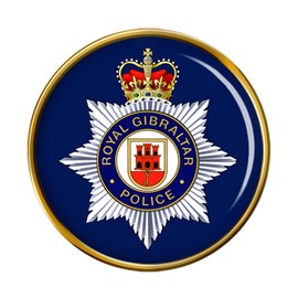 Royal Gibraltar Police Pin Badge, gold, Einheitsgröße