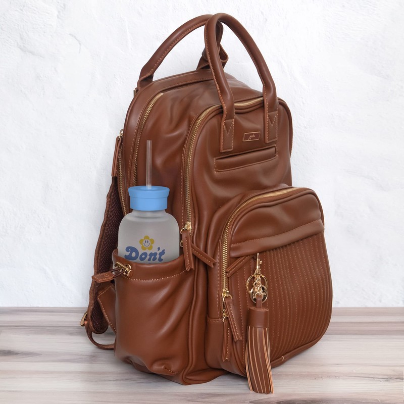 Studio Oh! New Aesthetic Glass Water Bottle with Straw &