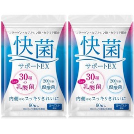 Sun Aura Bacteria Support EX Lactobacillus 90 tablets (2) / 선 아우라 쾌균 서포트EX 유산균 90정 2개