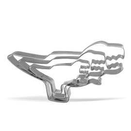 Tyrannosaurus T-Rex Dinosaur Cookie Cutter Set - 3 Piece – 12.9, 9.7, 6.7 cm - Stainless Steel