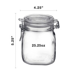 Bormioli Rocco 149280M04321991 food container, 25.25 oz, Clear