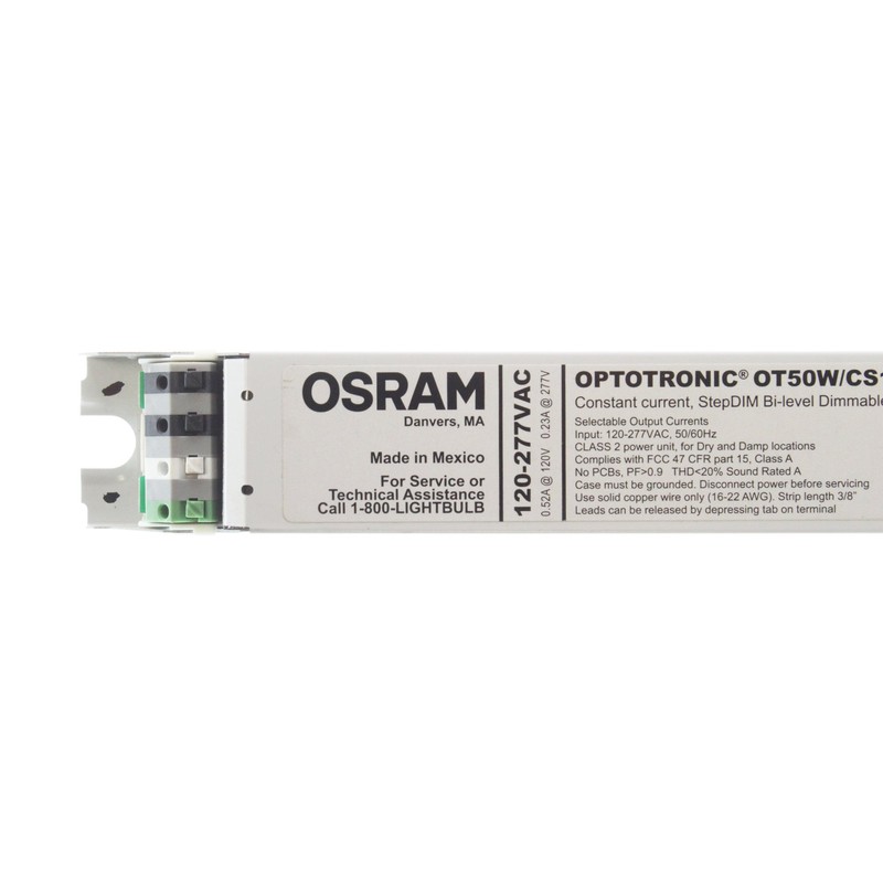 Osram OT50W/CS1400C/UNV/SD/L Constant Current Step-Dimmable LED Driver, 21-50VDC