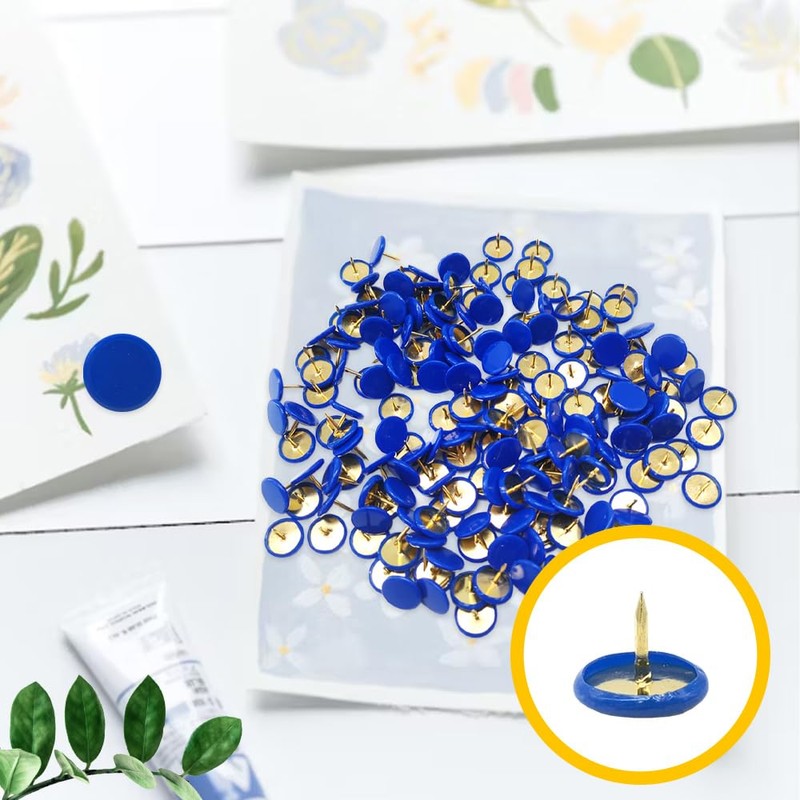 Ruidee 150 Pcs Thumb Tacks Push Pins Board Pins for