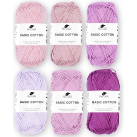 Mix Set - Pro Lana Basic Cotton - 100% Cotton 6 x 50 g (Baby Pink)