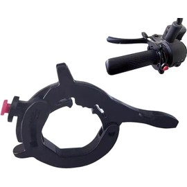 Motorcycle Throttle Cruise Control Clamp, Black, Universal Handlebar Mount, Easy Installation Booster for Electric Vehicles