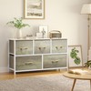 YITAHOME Wide Chest of Drawers, Dresser with 5 Drawers, Oak