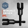 KORR Tools KIBPP027 2 Pack Wing Nut Driver, Slot Wing