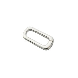 925 Sterling Silver Long Rectangular Spring Bail Connector Clasp 13.5mm Small Carabiner