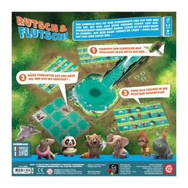 Game Factory 646306 Slip & Flutsch, Action-packed Skill Game for Children from 5 Years, Family Game, Children's Game, for 2-4 Players