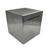 Rotoha Unopened Piggy Bank, Stainless Steel, Square, Stylish Design, Bills