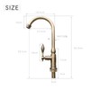TOKUGAWAMIKA Faucet for Kitchen and Lavatory Antique Single Faucet 360°