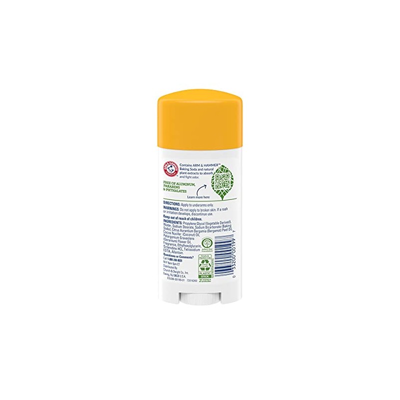 ARM & HAMMER Essentials Deodorant - Made with Natural Deodorizers