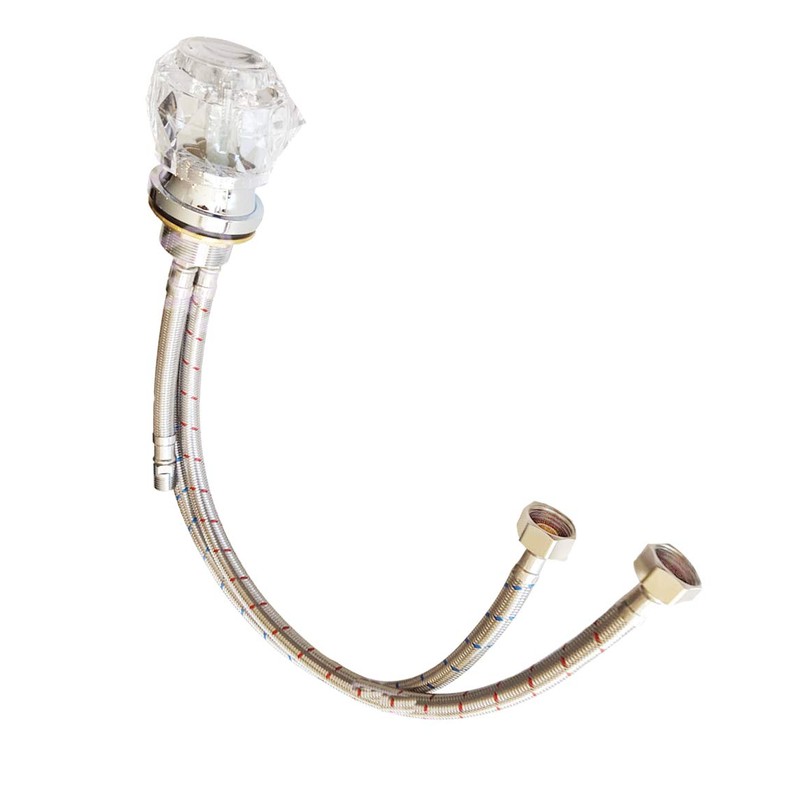 Salon Shampoo Bowl Crystal Knob Hot and Cold Faucet Handle