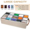 Lukeline Trading Card Storage Box with 15 Dividers, Card Deck