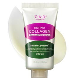 CKD Retino Collagen Guasha Face Serum [Refill] - Lifting Serum for Firming, Tightening, Anti-Aging, and Hydrating. Stainless Steel Roller. Korean Skin Care. 1.35 fl oz