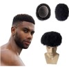Tupé afro rizado de 20 x 25 cm con base