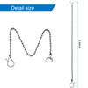 Mudder 6 Pack Toilet Handle Beaded Chain Universal Toilet Flapper