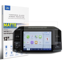 INNOSURE Premium Tempered Glass Screen Protector for Ford F-150 (2021-2025), F-150 Lightning (2022-2025) Sync4 Navigation 12 inch Touchscreen Display F150 Anti Glare (Matte)