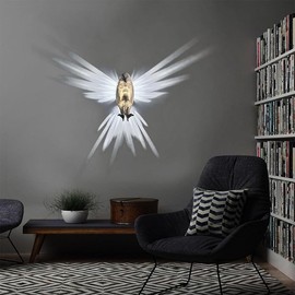 3D Animal Led Wall Light - Bald Eagle, Eagle, Night Owl, Lion Head - Diverse Colors (Yellow, Night Owl)
