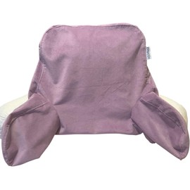 ComfortSpa Reading Pillow Replacement Cover for 19 inch Back Rest Pillow, Polyester Velour Machine Wash and Dry (Lavender)