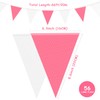 Premium Reusable Waterproof Bunting Banner - 66ft 56pcs Triangle Flags