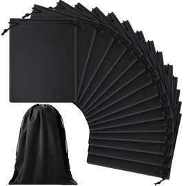 15 Pcs Adult Toy Storage Bag Microfiber Drawstring Bag Multi Purpose Camping Storage Sack Adjustable Small Pouch Stuff Sack(7.8 x 9.8 Inch)