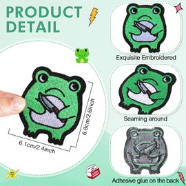 Feifeiya 16 Pcs Funny Patches Embroidered Patches Humorous Iron on Patches Cute Patches Embroidered Applique Patches for Jackets Caps Jeans Vests Uniforms DIY Craft Accessories