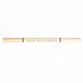 Gold Double Fine Eyebrow Pencil - Professional Precision Definition Makeup Cosmetic - Color: Black