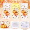 Whaline Fall LED Flameless Candles Orange Pumpkin Warm Light Battery