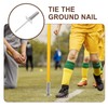 Kisangel Flagpole Spring-Mounted Spike Soccer Pole Fixing Stake Flagpole Base