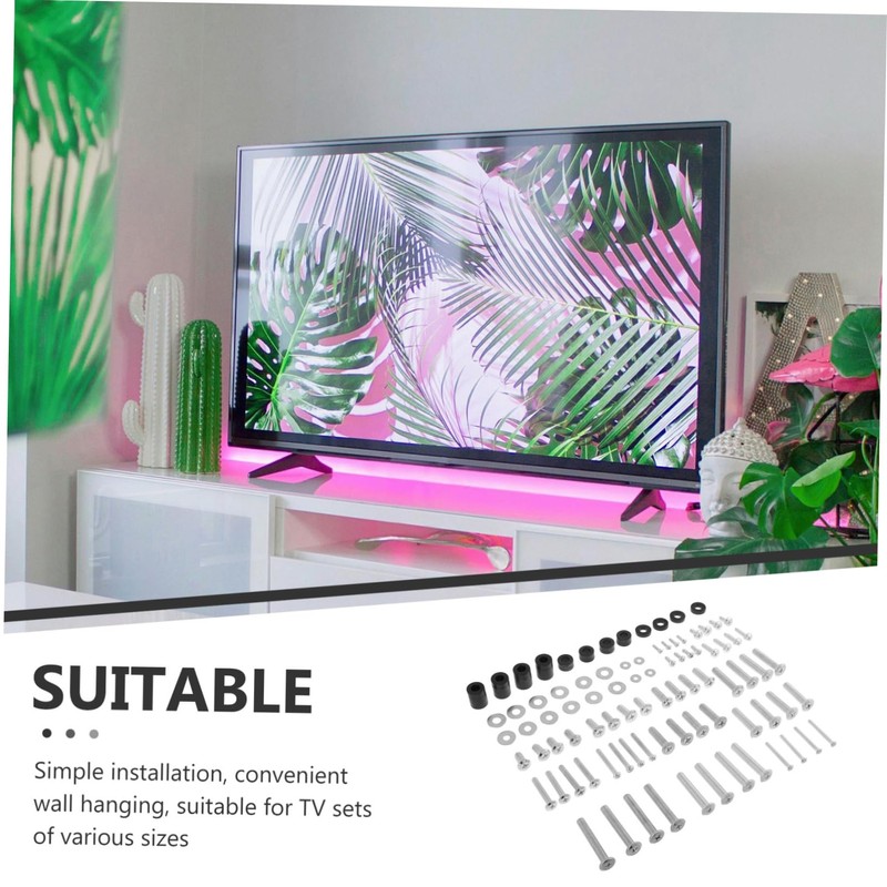 TEHAUX 88pcs Tv Mounting Screw Kit Heavy Duty Wall Mount