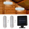 VLUOO Solar Powered Shed Light Rechargeable Split with On Off