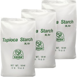 52USA Tapioca Starch, 42oz (Pack of 3), Tapioca Flour (1190g), Gluten Free, Kosher, Vegan, No Preservatives, All Natural, Thickener for Soups, Gravies, Baking and Cooking