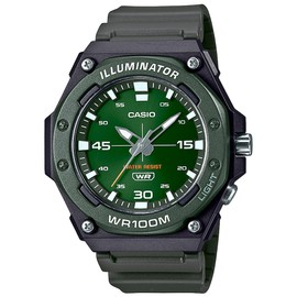 Casio Reloj Deportivo para Hombre, Analógico, Color Verde