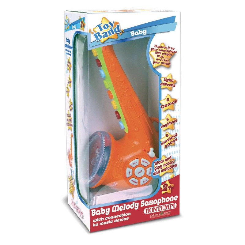 Bontempi 36 3925 Baby Melody Saxophone, Multi-Coloured