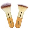 Matto Bamboo Set de pinceles de maquillaje Kabuki, 2 Piezas,