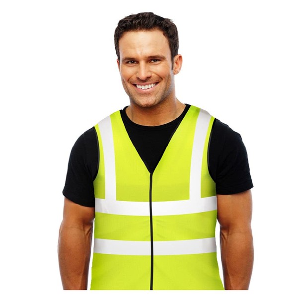 Aqua Coolkeeper Thermal Vest / Work Safety Vest - Hydroquartz - Neon Yellow with Reflectors, yellow, l