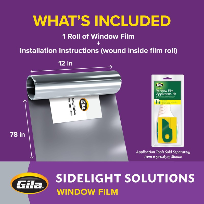 Gila® Misted Sidelights Entryway Decorative Window Film DIY Static Cling,