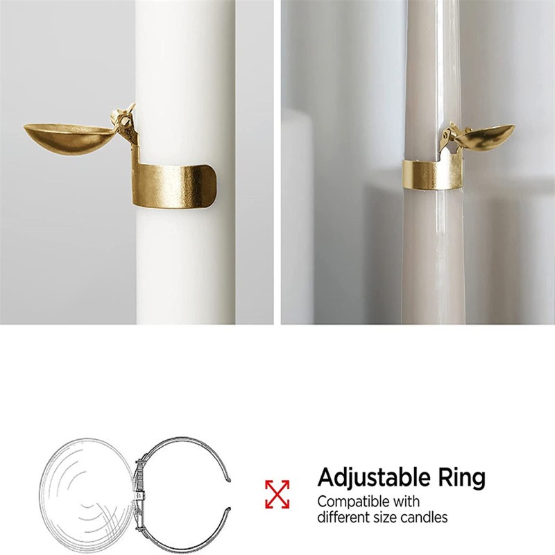 4PCS Automatic Candle Snuffer Ring Candle Wick Snuffer Stopper Stainless