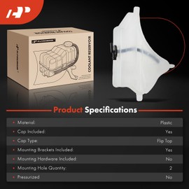 A-Premium Engine Coolant Overflow Recovery Reservoir Tank with Cap Compatible with Mazda CX-5 2013-2020, 3 2014-2018, 6 2014-2020, 3 Sport 2014-2018, 2.0L 2.5L, Replace# PE0115351A