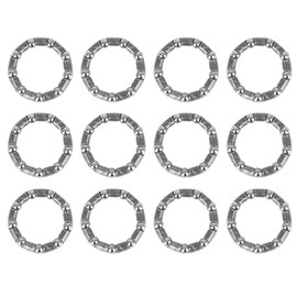 X AUTOHAUX 12pcs 31mm x 9 Ball Bearing Cages Crank Bearings Mid Axle Wheel Bearing Retainer for Bicycle