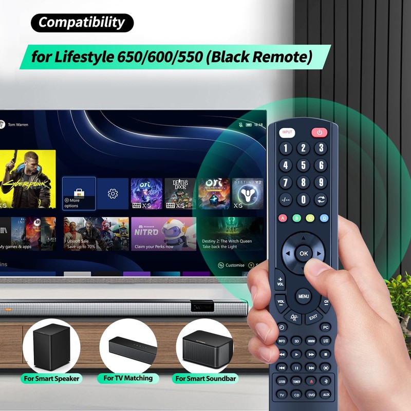 New Replacement Remote Control for Bose Lifestyle 650/600/550 Media Center